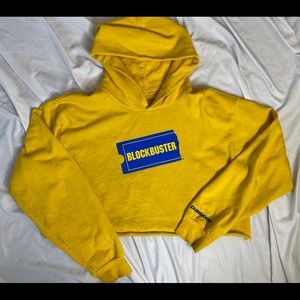 Blockbuster cropped hoodie!